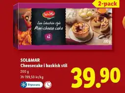 Lidl Sol&Mar Cheesecake i baskisk stil erbjuda