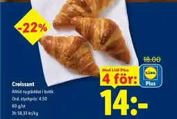 Lidl Croissant erbjuda