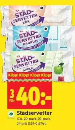 ICA Kvantum ICA Städservetter erbjuda