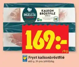ICA Kvantum Fryst kalkonbröstfilé erbjuda