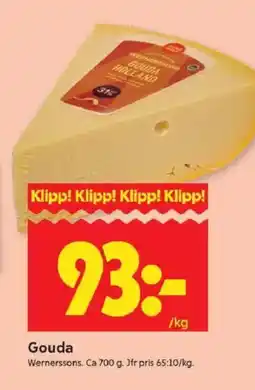 ICA Kvantum WERNERSSONS Gouda erbjuda