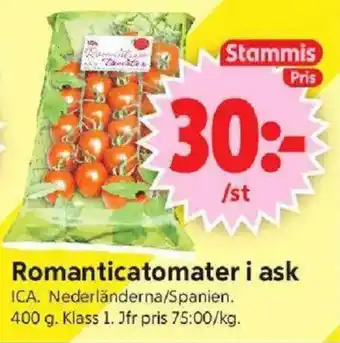 ICA Romanticatomater i ask