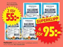 ICA Supermarket FONTANA Halloumi erbjuda