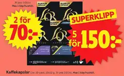 ICA Supermarket L'OR Kaffekapslar erbjuda