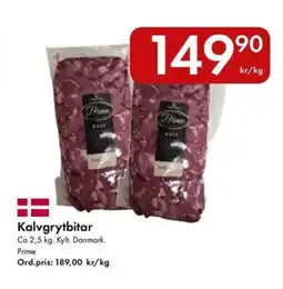 Snabbgross PRIME Kalvgrytbitar erbjuda