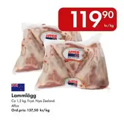Snabbgross AFFCO Lammlägg erbjuda