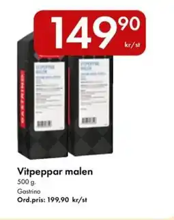 Snabbgross GASTRINO Vitpeppar malen erbjuda
