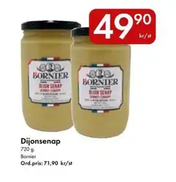 Snabbgross BORNIER Dijonsenap erbjuda