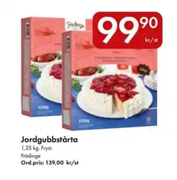 Snabbgross FRÖDINGE Jordgubbstårta erbjuda