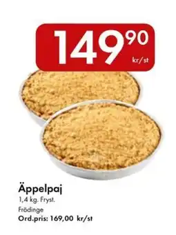 Snabbgross Äppelpaj erbjuda