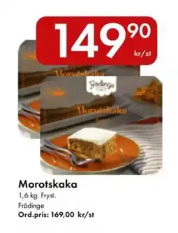 Snabbgross FRÖDINGE Morotskaka erbjuda
