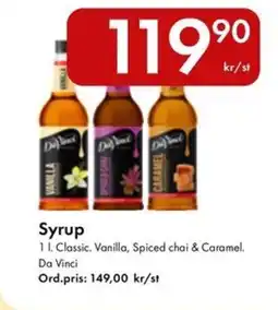 Snabbgross DA VINCI Syrup erbjuda