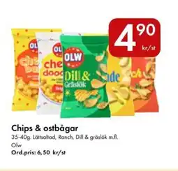 Snabbgross OLW Chips & ostbågar erbjuda