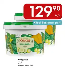 Snabbgross ÖNOS Grillgurka erbjuda
