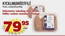 Din Mat LANTKYCKLING Kycklingbröstfilé erbjuda