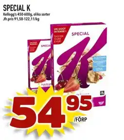 Din Mat KELLOGG'S Special k erbjuda