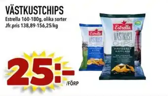 Din Mat ESTRELLA Västkustchips erbjuda