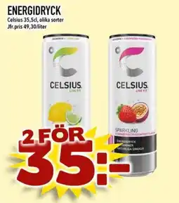 Din Mat CELSIUS Energidryck erbjuda