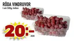 Din Mat Röda vindruvor erbjuda