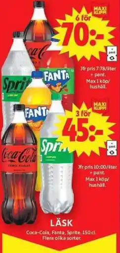 ICA Maxi Läsk erbjuda