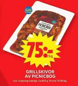 ICA Maxi ICA Grillskivor av picnicbog erbjuda