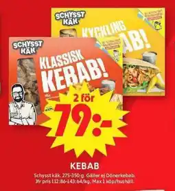 ICA Maxi SCHYSST KÄK Kebab erbjuda