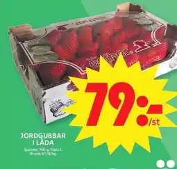 ICA Maxi Jordgubbar i låda erbjuda