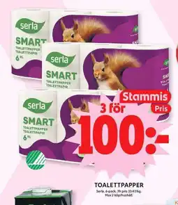 ICA Maxi SERLA Toalettpapper erbjuda