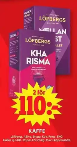 ICA Maxi LÖFBERGS Kaffe erbjuda