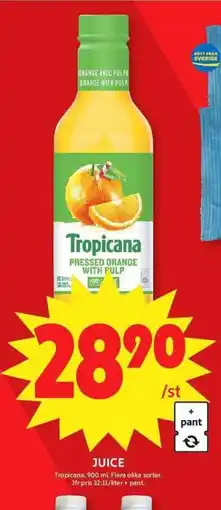 ICA Maxi TROPICANA Juice erbjuda