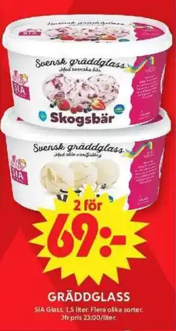 ICA Maxi SIA GLASS Gräddglass erbjuda