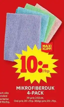 ICA Maxi Mikrofiberduk erbjuda