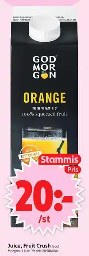 ICA Supermarket GOD MORGON Juice, fruit crush erbjuda