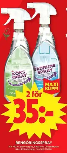 ICA Maxi ICA Rengöringsspray erbjuda