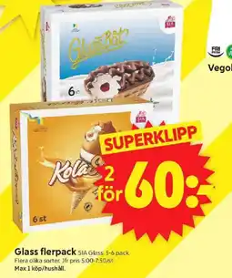 ICA Supermarket SIA GLASS Glass flerpack erbjuda