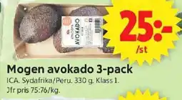 ICA Supermarket ICA Mogen avokado 3-pack erbjuda