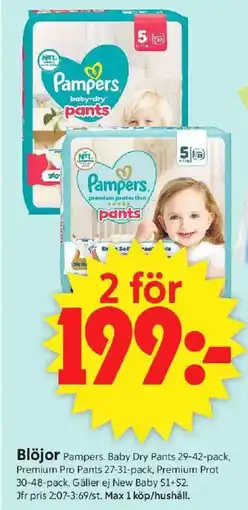 ICA Supermarket PAMPERS Blöjor erbjuda