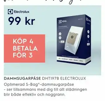 DAMMSUGARPÅSE DHT197B ELECTROLUX