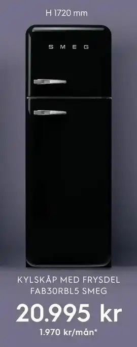 Electrolux Home Kylskåp med frysdel FAB30RBL5 erbjuda