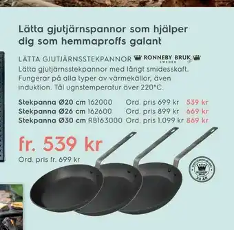 LÄTTA GJUTJÄRNSSTEKPANNOR