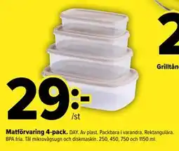 Coop Extra Matförvaring 4-pack erbjuda