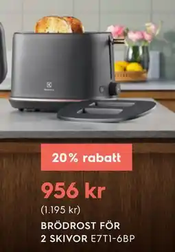 Electrolux Home BRÖDROST FÖR 2 SKIVOR erbjuda