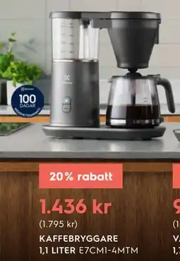 Electrolux Home KAFFEBRYGGARE 1,1 LITER erbjuda
