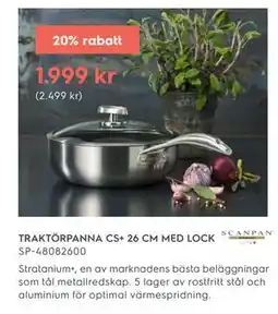 Electrolux Home TRAKTÖRPANNA CS+ 26 CM MED LOCK erbjuda