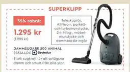 Electrolux Home DAMMSUGARE 500 ANIMAL erbjuda