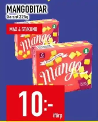 Matdax Mangobitar garant erbjuda