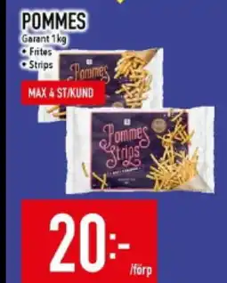 Matdax Pommes garant erbjuda