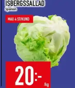 Matdax Isbergssallad spanien erbjuda