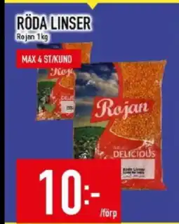 Matdax Röda linser rojan erbjuda