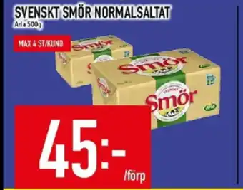 Matdax Svenskt smör normalsaltat arla erbjuda